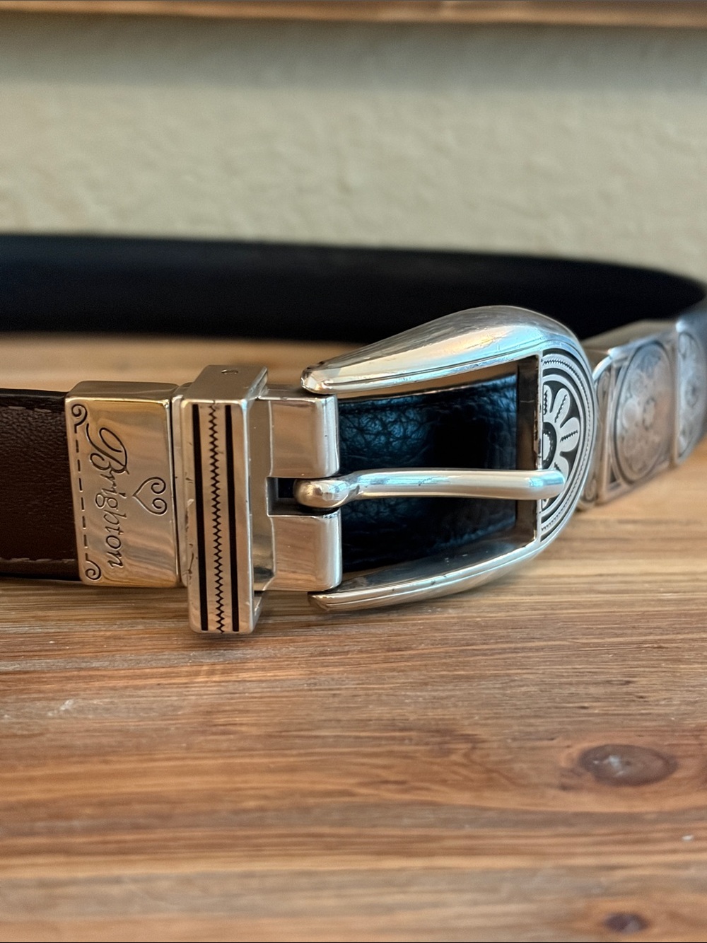 Brighton Reversible Leather Black/Brown Belt
